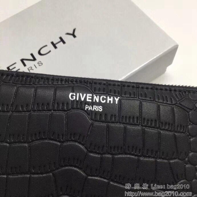 GlVENCHY紀梵希 2018最新 熱賣款式 專櫃品質 頂級進口牛皮 原版五金 拉鏈錢包 091888  tsg1007